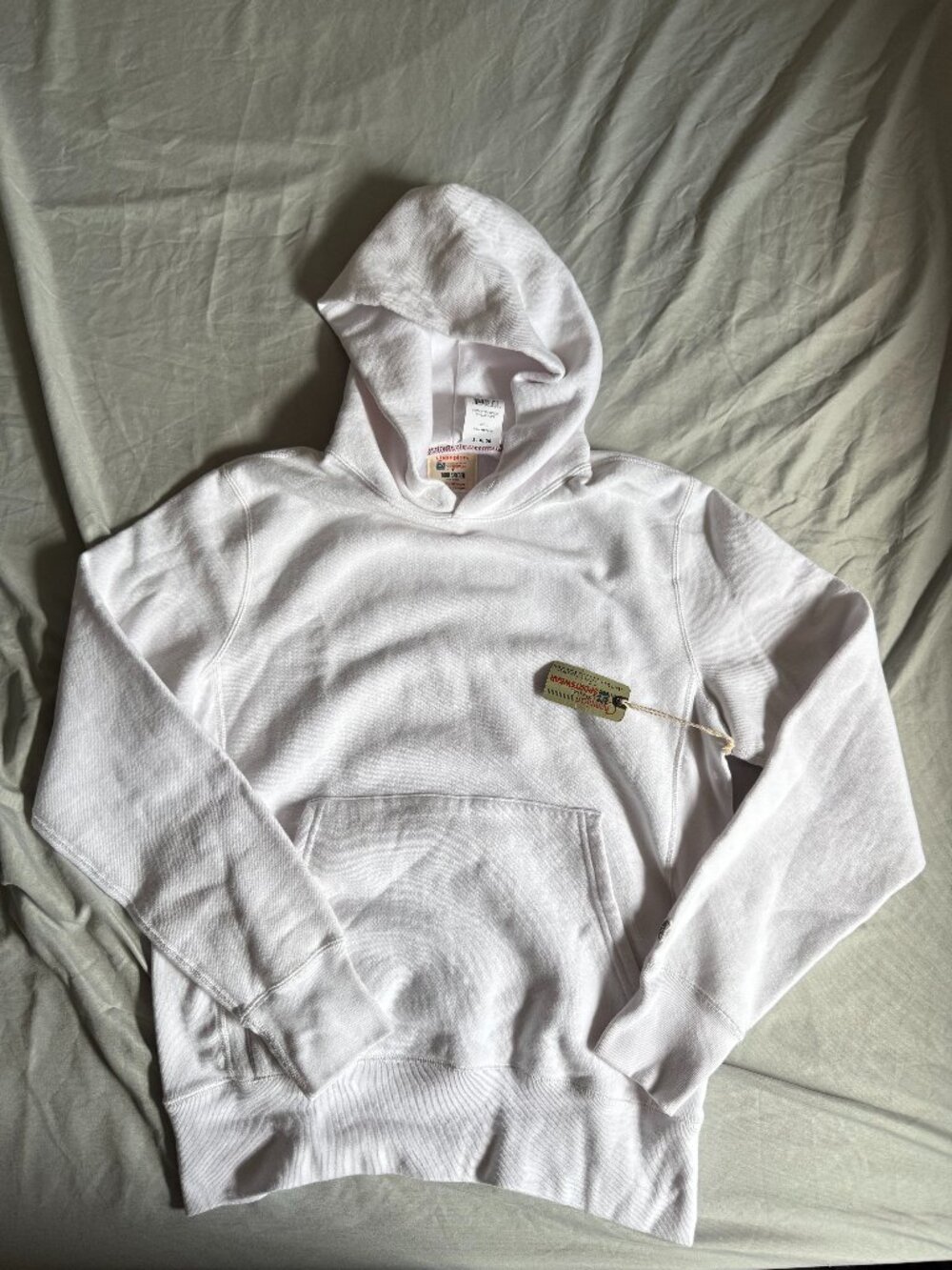TODD SNYDER x CHAMPION HEAVYWEIGHT POPOVER HOODIE in WHITE MEDIUM $138